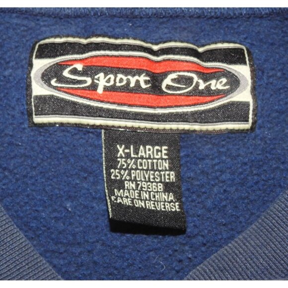 Vintage Denver Broncos Crew Neck Embroidered Pullover Sweatshirt XL Sport One - Picture 3 of 5